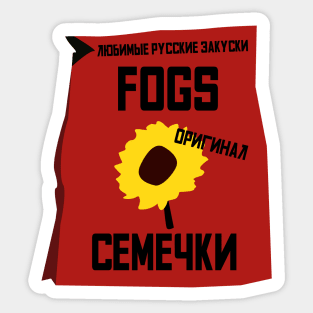 FOGS semechki Red Original Sticker